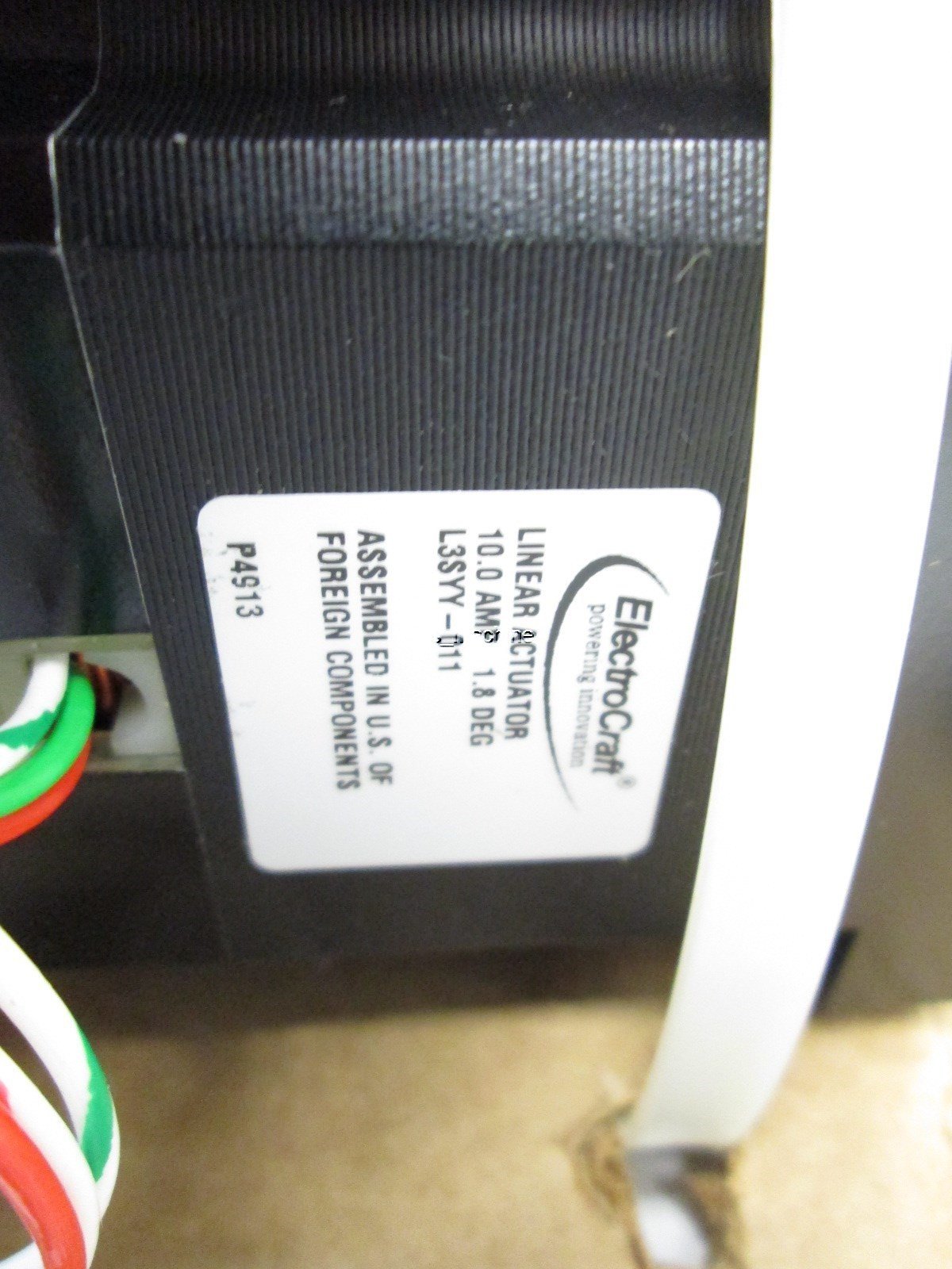 New ElectroCraft L3SYY-011 Linear Actuator Stepper Motor 10A 1.8degree NEMA-34