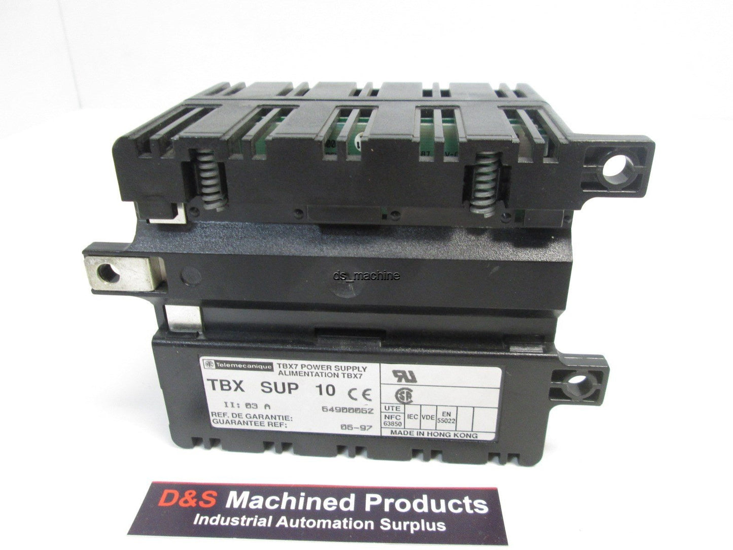 Used Telemecanique TBX SUP 10 TBX7 Power Supply, 110/230AC-110/125DC-IN, 24VDC 1A-OUT