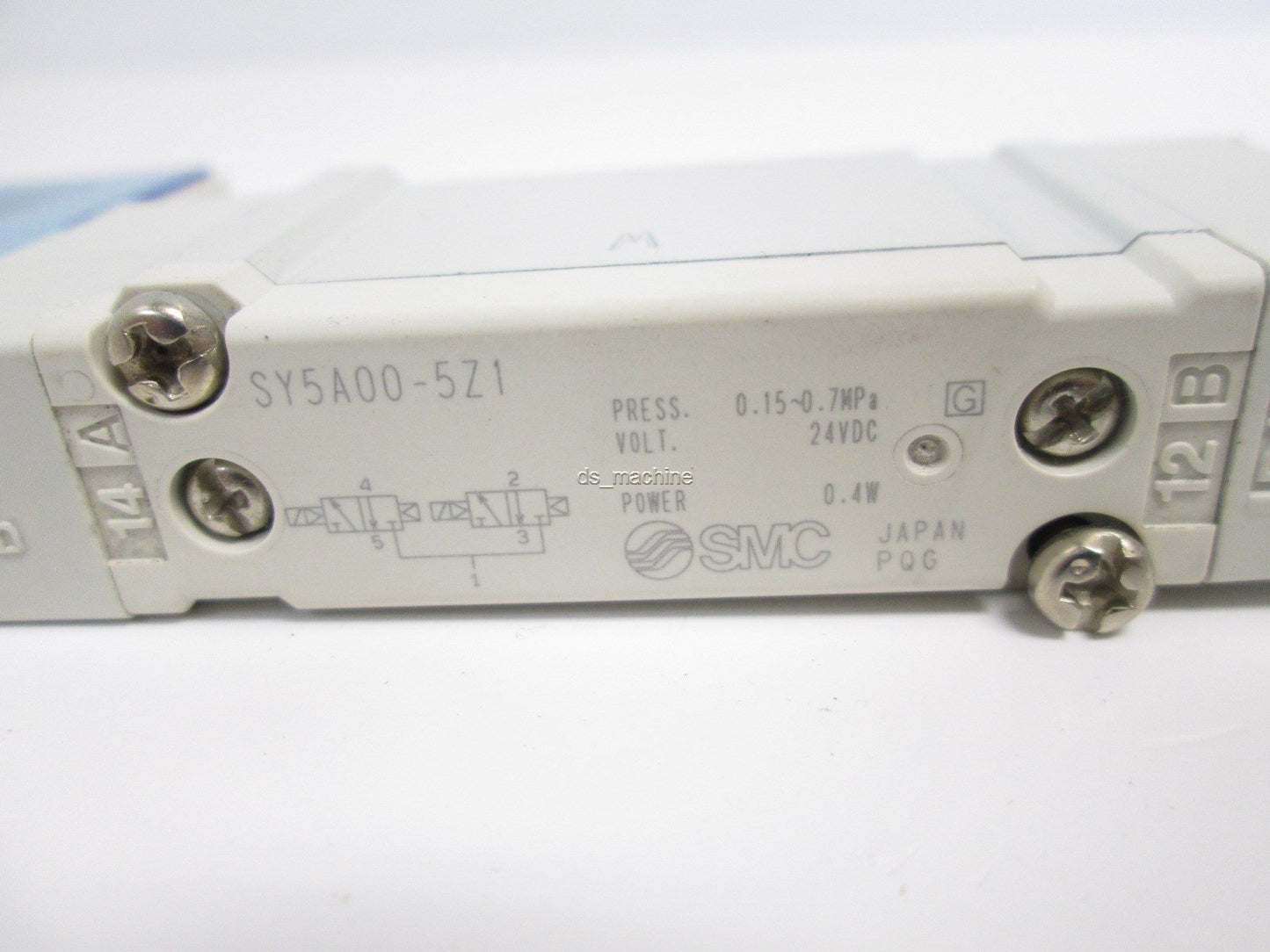 Used SMC SY5A00-5Z1 Solenoid Valve, 5 Port, 4-Position Dual 3 Port NC/NC, 24VDC