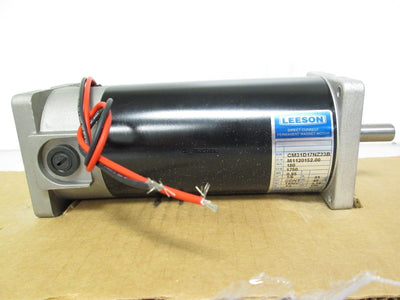 New Leeson CM1120152.00 Electric Motor 180VDC 1750RPM 1/6HP 96oz-in 31 Frame