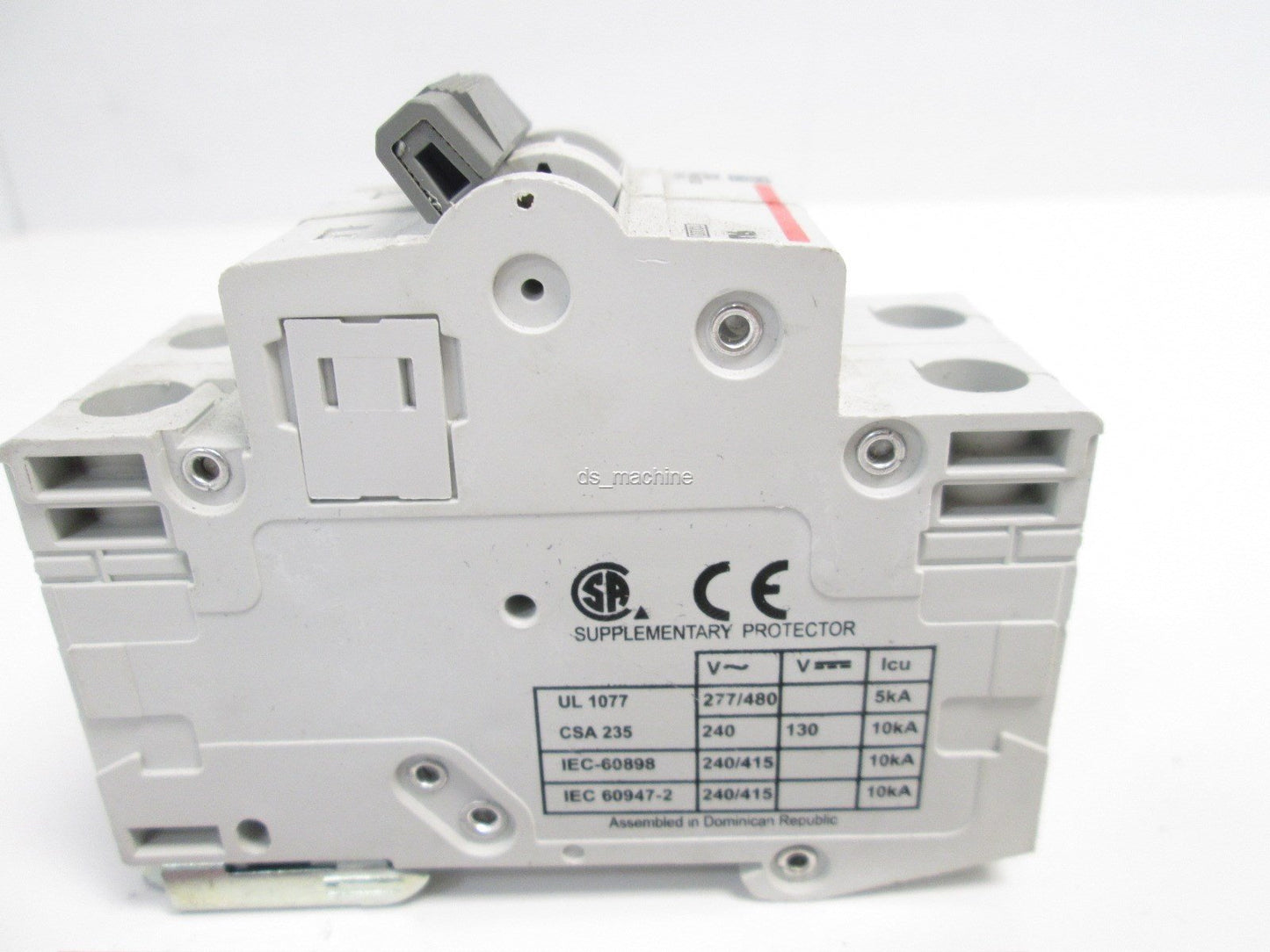 Used Cutler-Hammer WMS2D20 Thermal Magnetic Circuit Breaker, 20A, 2-Pole, D-Curve