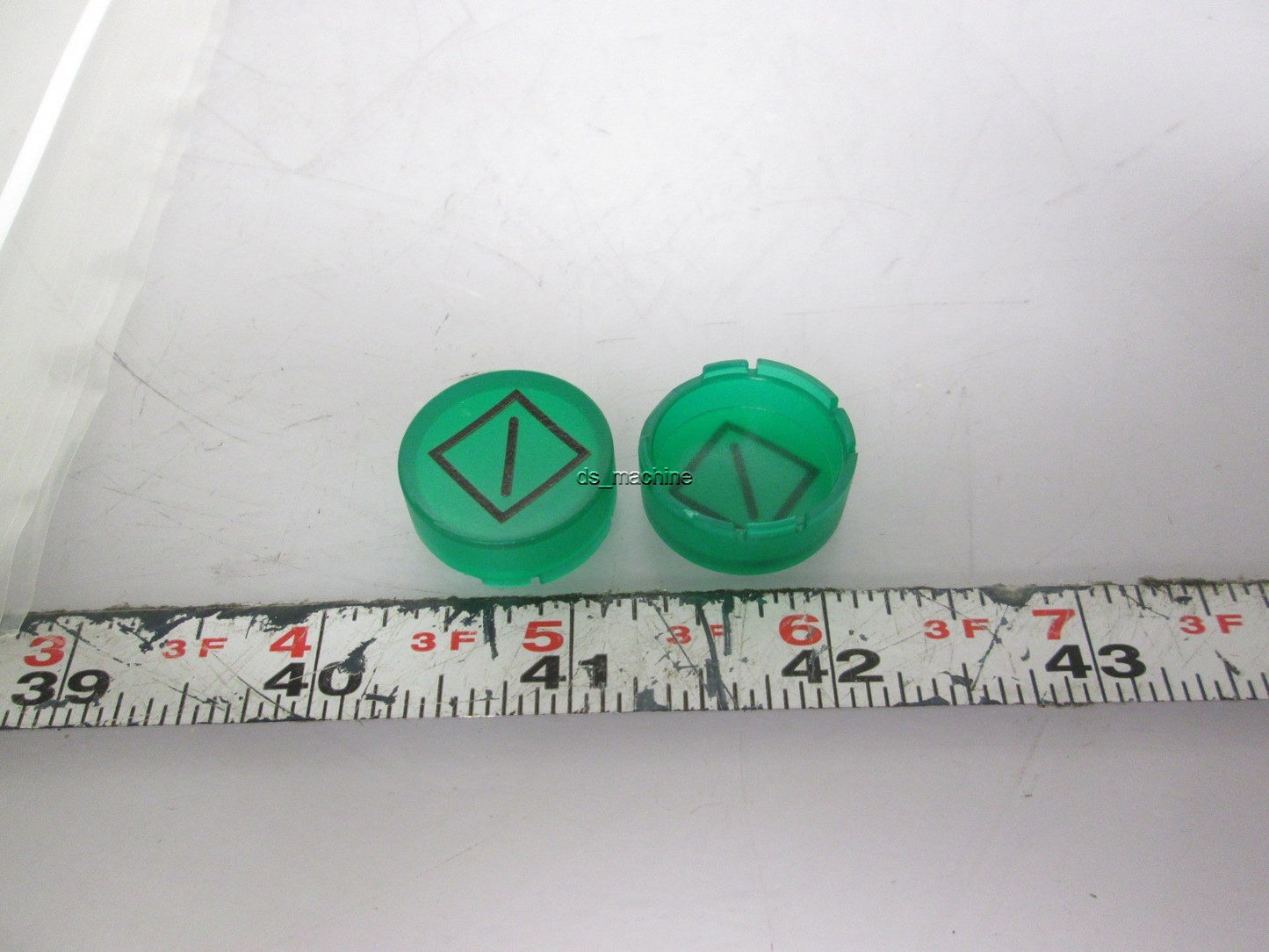 New Lot of 50 New Eaton M22-XDLH-G-ETCH-X63 Green Illuminated Pushbutton Lenses