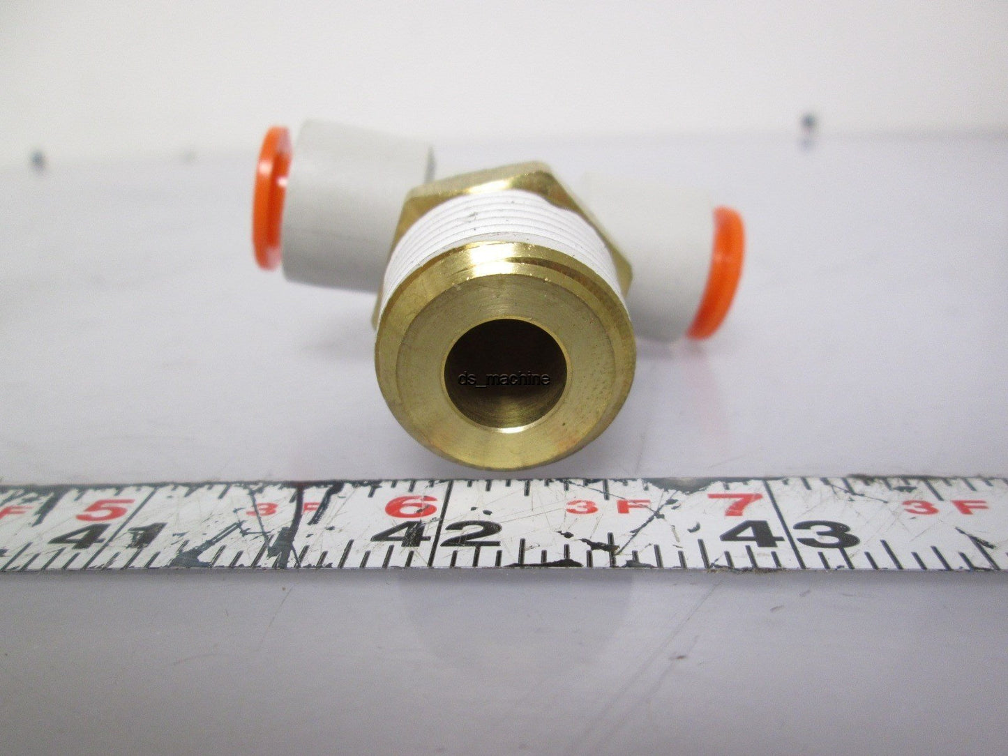 New Lot of 3 New SMC KQ2T11-37S Male Branch Union Tee 3/8" Tubing 1/2" NPT Thread