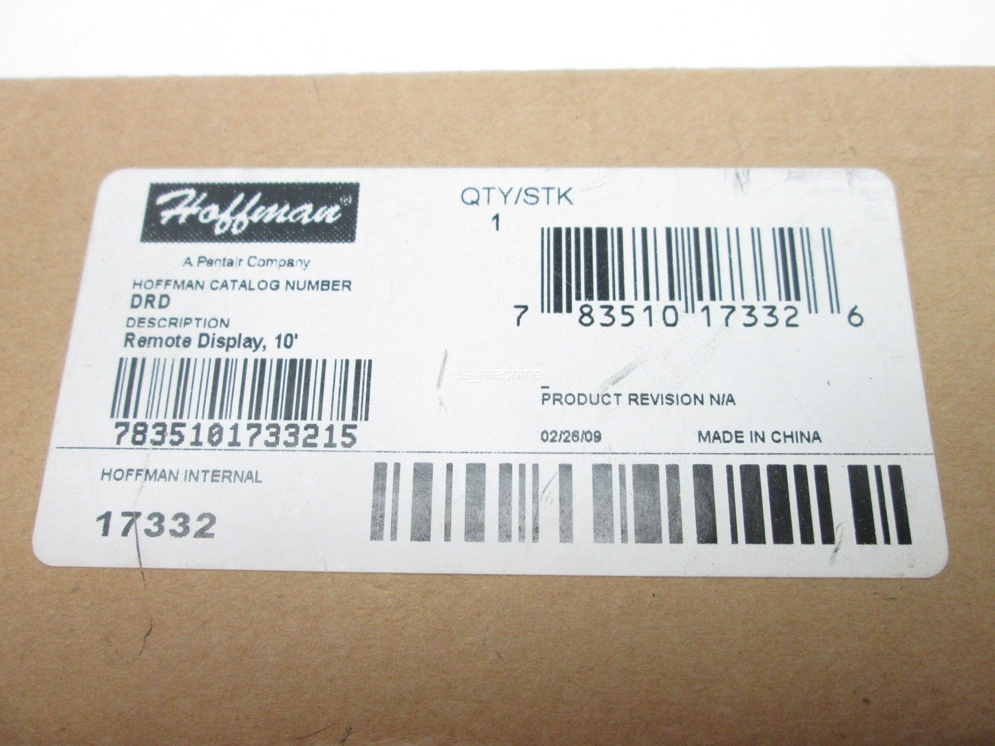 New Hoffman DRD Remote Display 10ft 80-280VAC