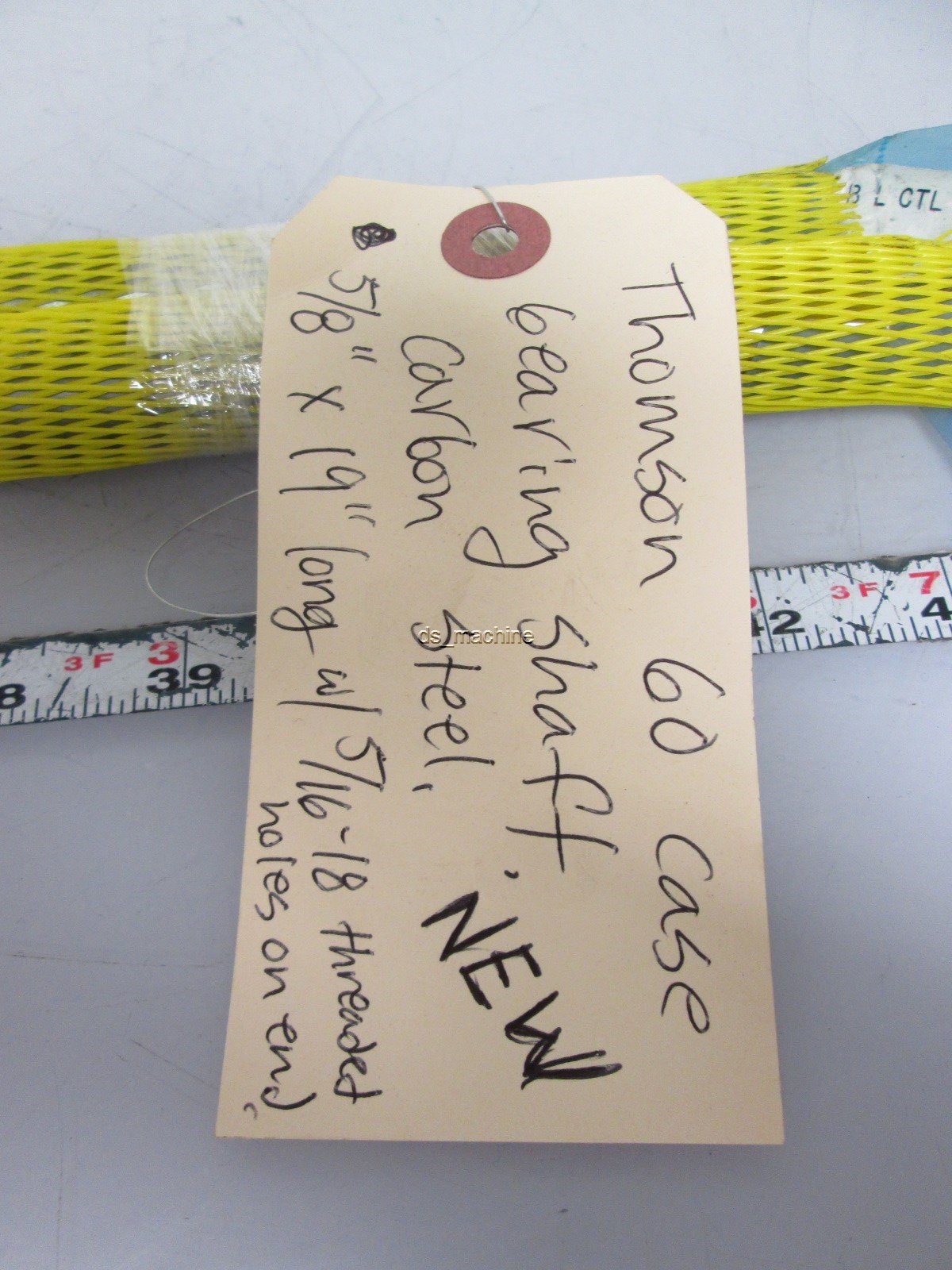 New Lot of 2 New Thomson Case 60 Carbon Steel Bearing Shafts 5/8" x 19" Length