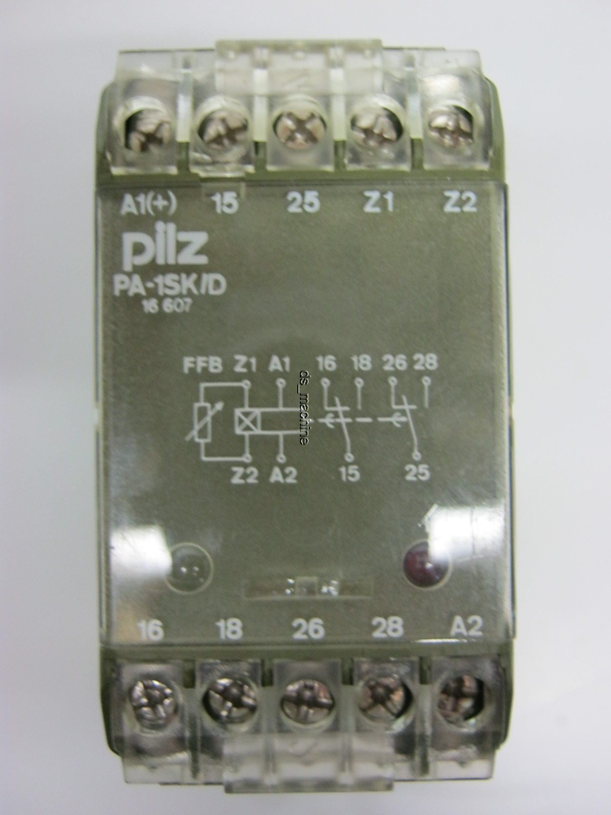 Used Pilz PA-1SK/D Safety Relay 24VAC 3.5VA 40-60Hz Control 250VAC 5A Contact