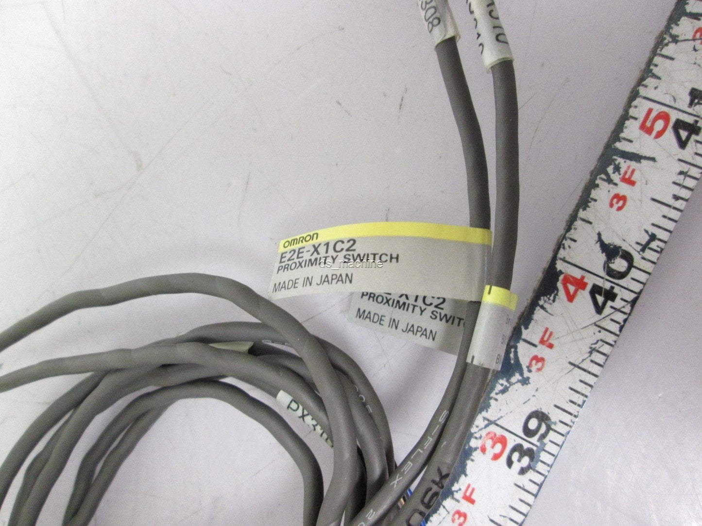 Used Lot of 2 Omron E2E-X1C2 Shielded Proximity Switch NPN NC 1mm Sensing Distance