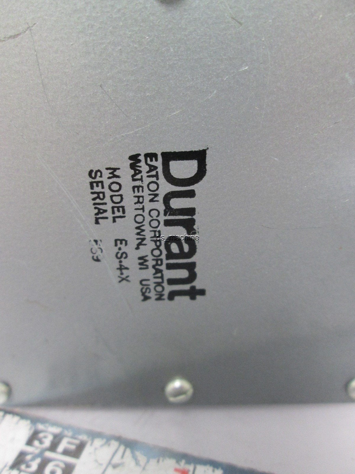 Used Durant E-S-4-X Limit Switch with Enclosure Cork Gasket 1/4" Diameter Shaft