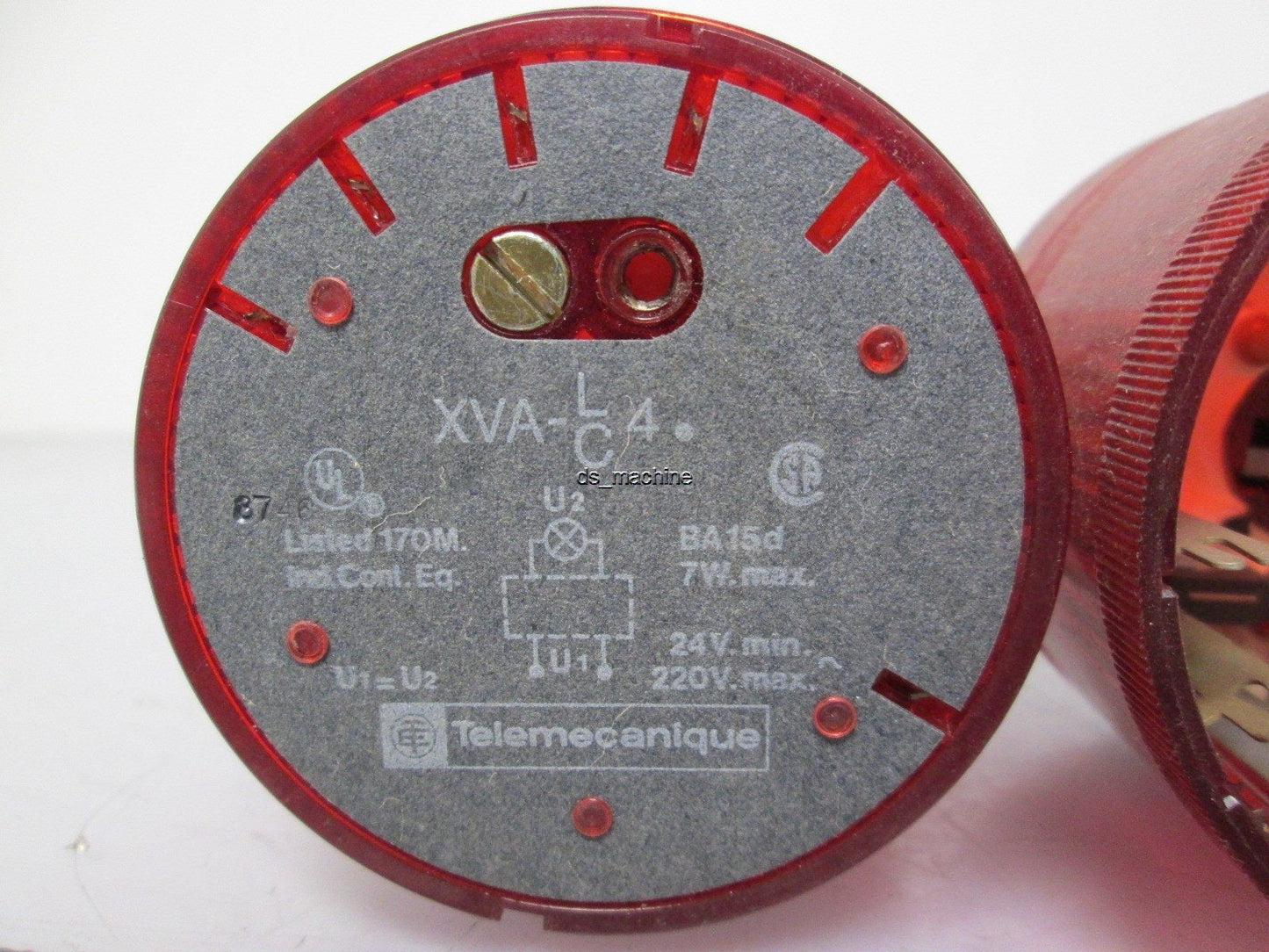 Used Lot of 2 Telemecanique XVA-LC4-R Stack Light Lens 220VAC