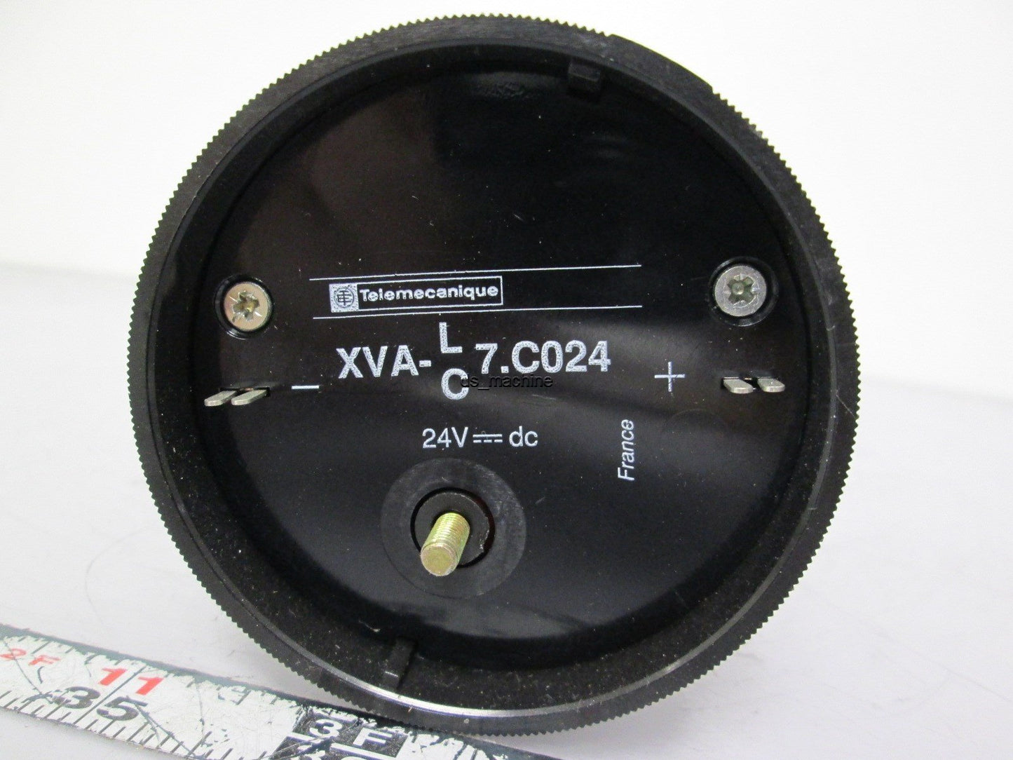 Used Telemecanique XVAL74C024 Stack Light Tower Strobe Light Red Lens 24VDC