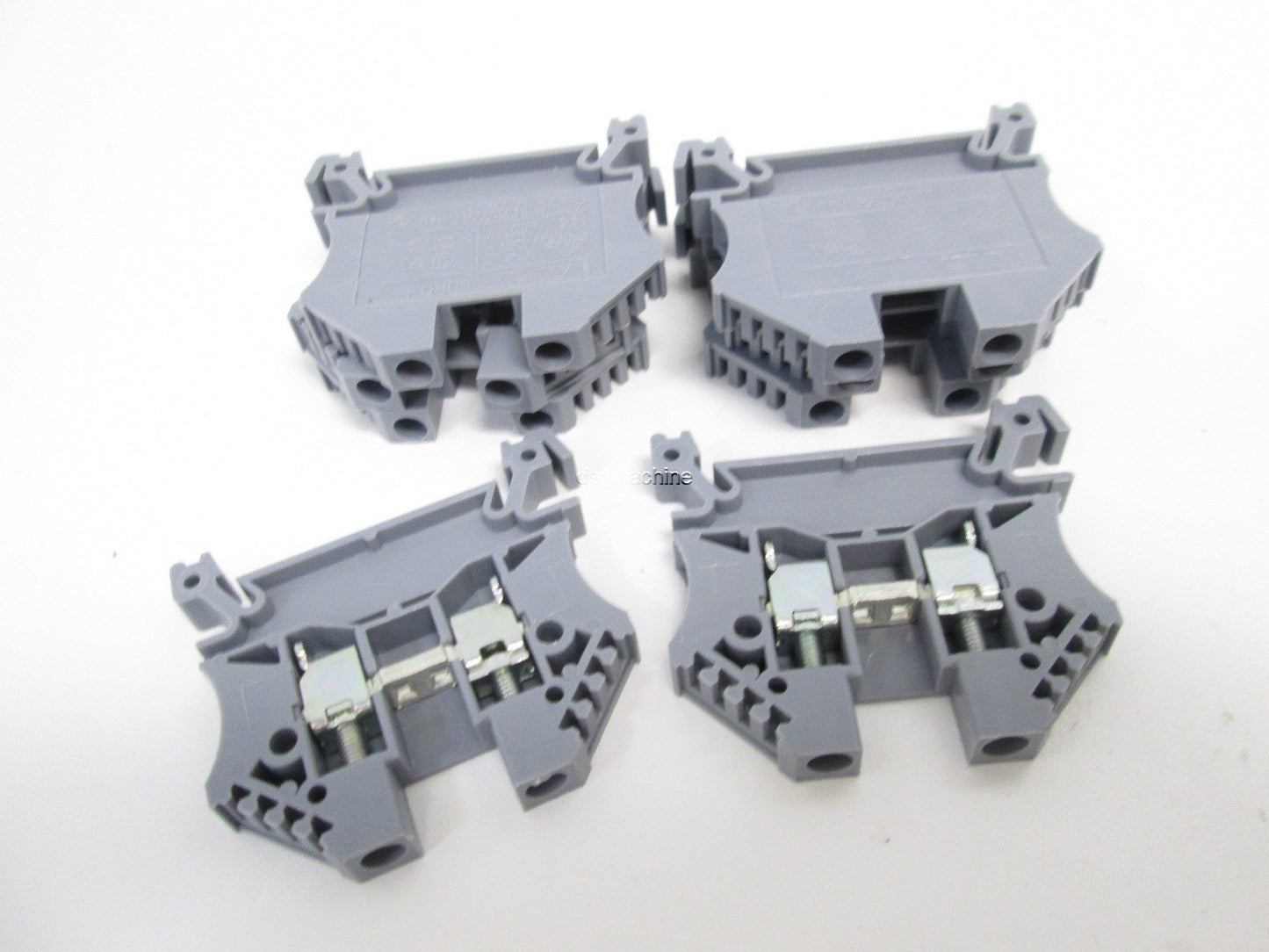 Used Lot of 8 EURO4 Terminal Blocks, 750V 32A, 600V 30A AWG 24-10