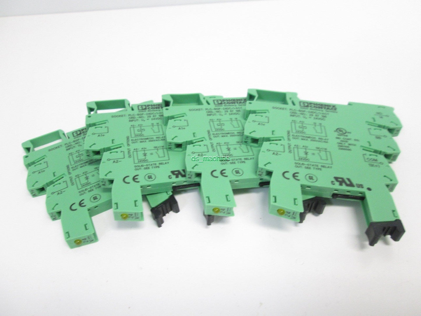 Used Lot of 4 Phoenix Contact PLC-BSP-24DC/1/ACT Relay Socket,