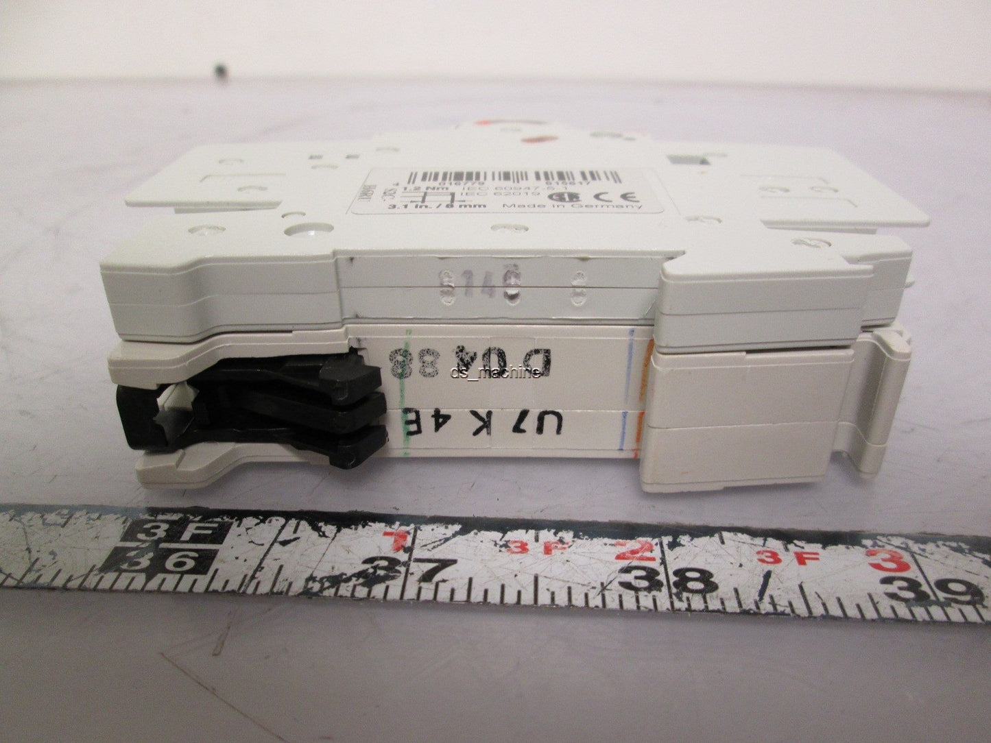 New ABB S201UK4 Single Pole 4A Circuit Breaker w/ S2C-H6RU Auxiliary Contact 1NO 1NC