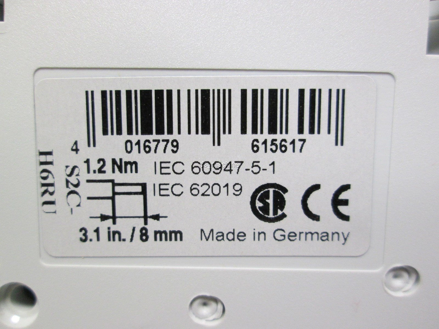 New ABB S201UK4 Single Pole 4A Circuit Breaker w/ S2C-H6RU Auxiliary Contact 1NO 1NC