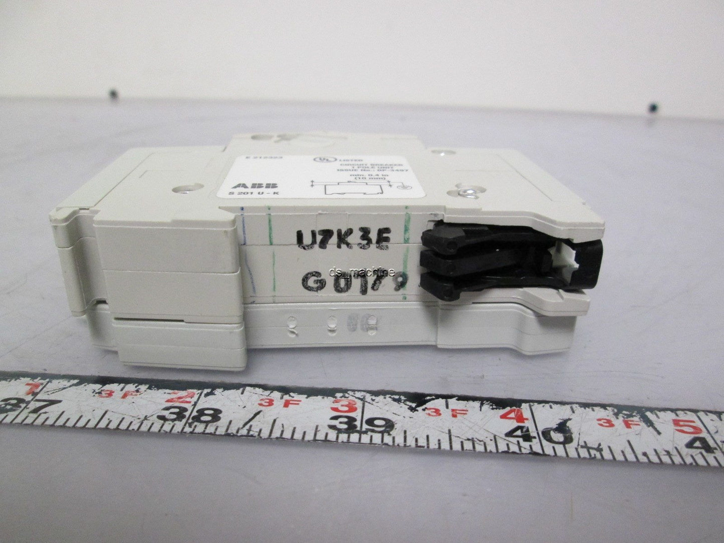 New ABB S201UK3 Single Pole 3A Circuit Breaker w/ S2C-H6RU Auxiliary Contact 1NO 1NC
