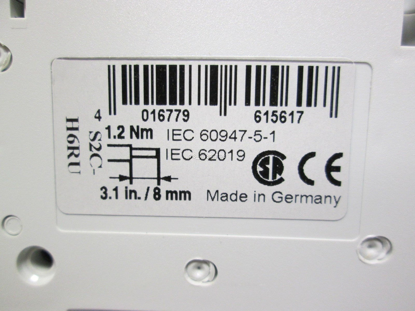 New ABB S201UK3 Single Pole 3A Circuit Breaker w/ S2C-H6RU Auxiliary Contact 1NO 1NC