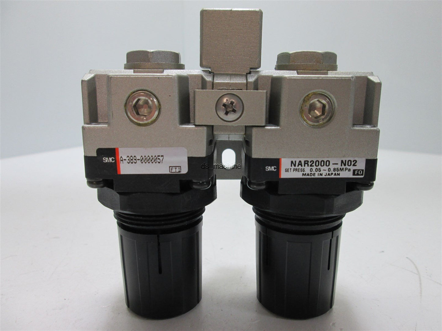 Used SMC NAR2000 - N02 Air Regulator 0.05~0.85MPa & A-389-000057