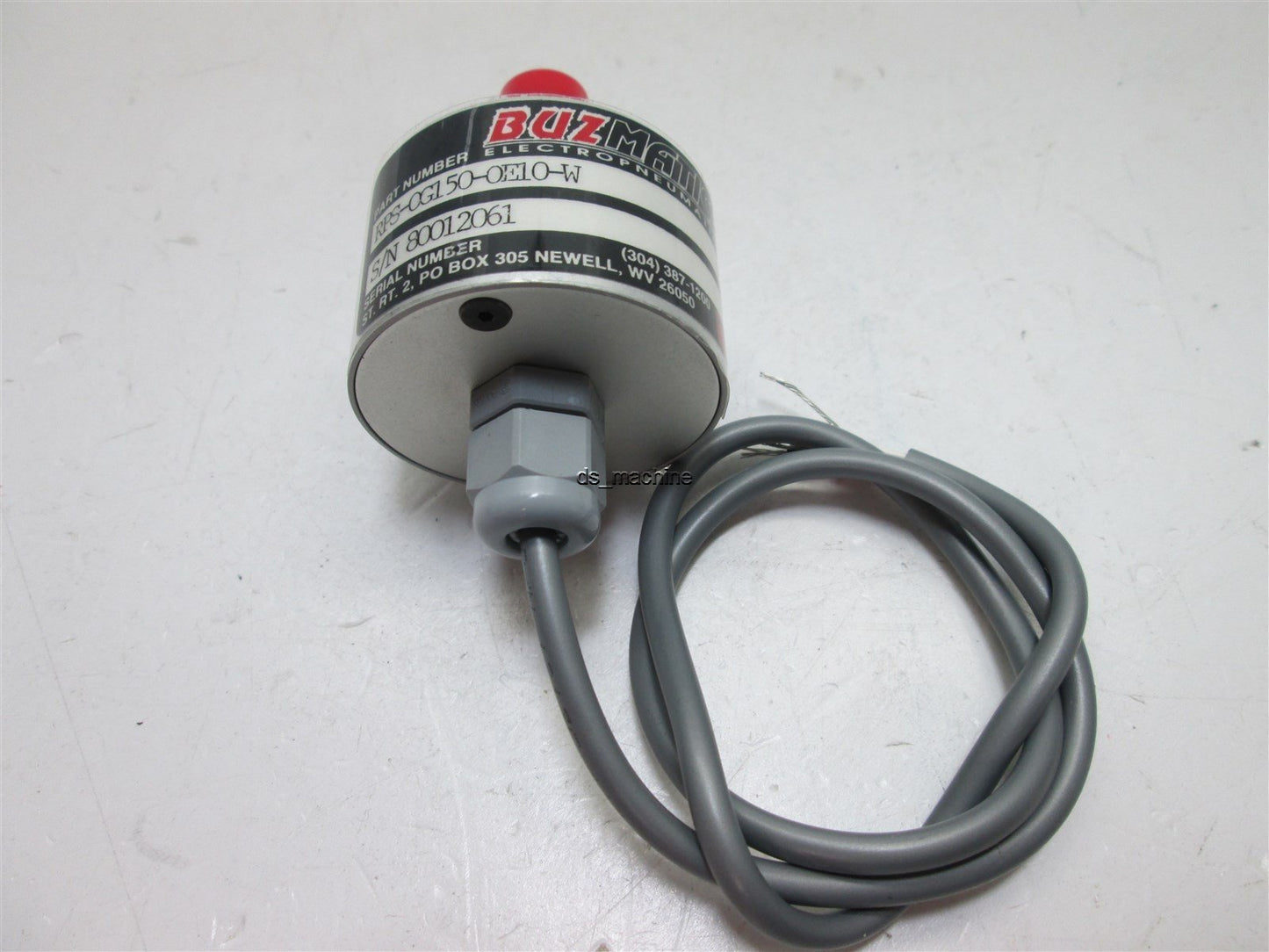 New Buzmatics RPS-0G150-0E10-W Remote Pressure Sensor 300PSI 15-24 VDC