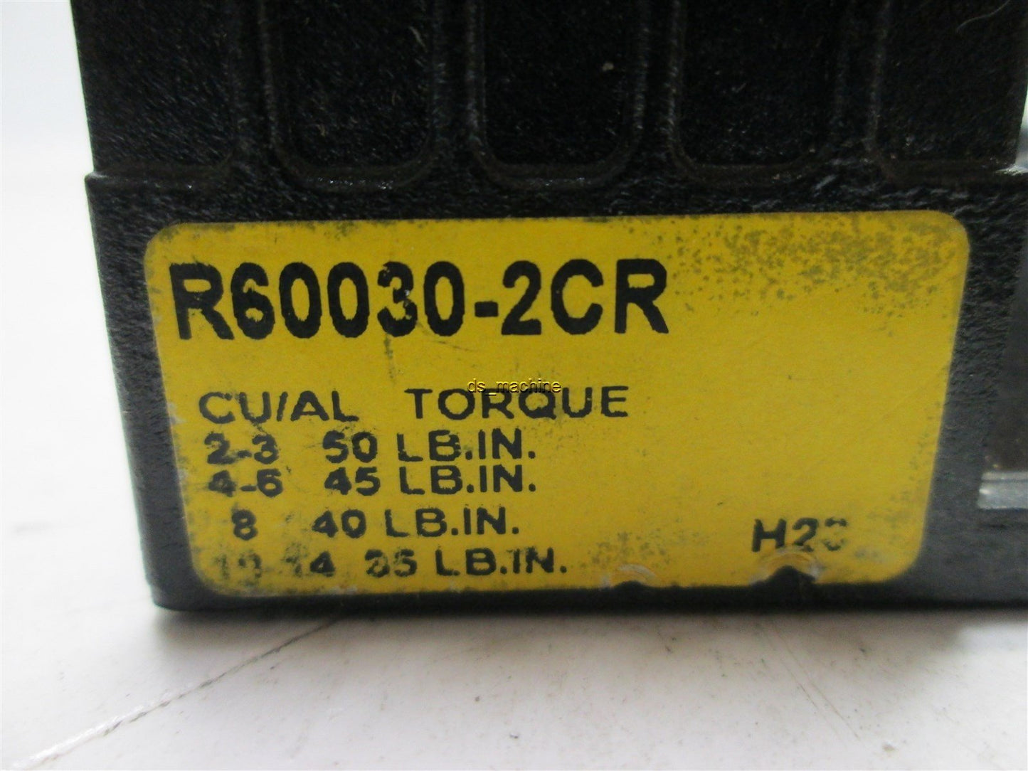 Used Bussmann R60030-2CR Fuse Holder 600V 30A