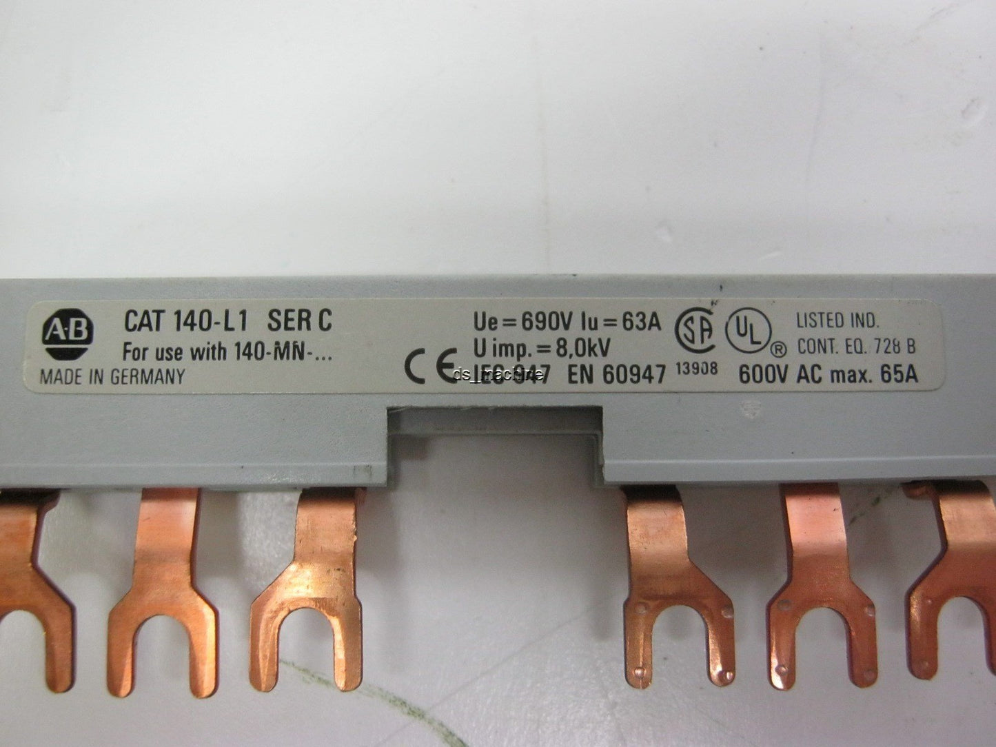 Used Lot of 3 Allen Bradley 140-L1 Series C Link Terminal For Use W/ 140-MN-...
