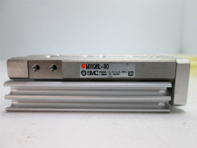New SMC MXQ6L-30 Air Slide Table Double Acting 30mm Stroke Port Size M5 x 0.8