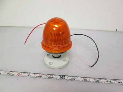 Used Sinena Ovolux-F Light Beacon Amber 24VAC/DC 10W BA15D Bulb