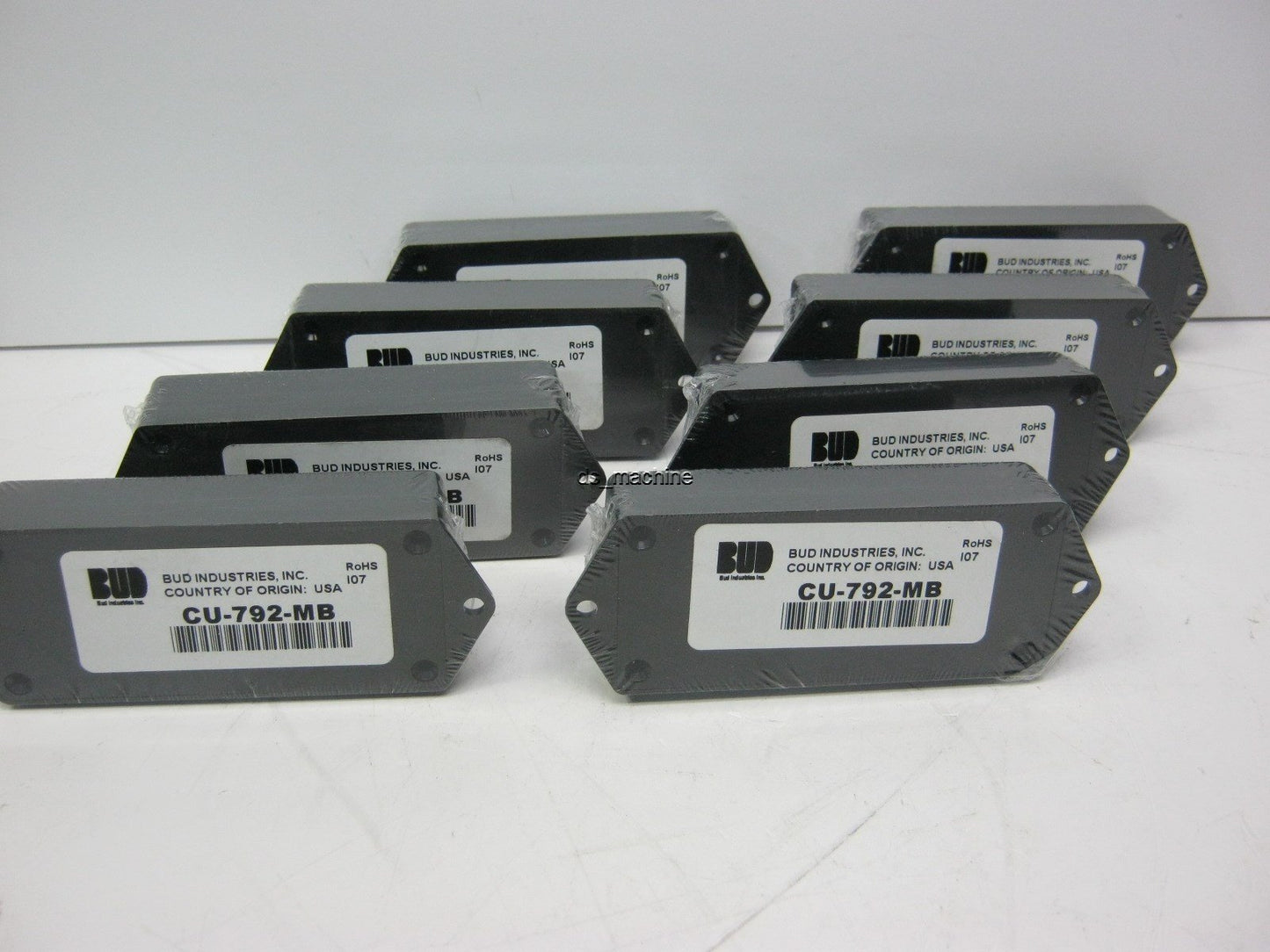 New Lot of 8 New Bud Industries CU-792-MB Enclosures