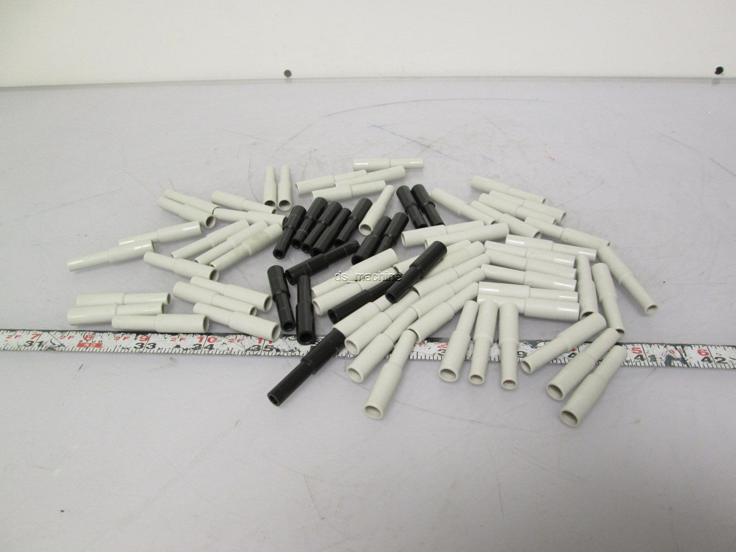 Used Lot of 73 Male Plug-In Reducers for Pneumatic Systems 1/4" x 5/16"