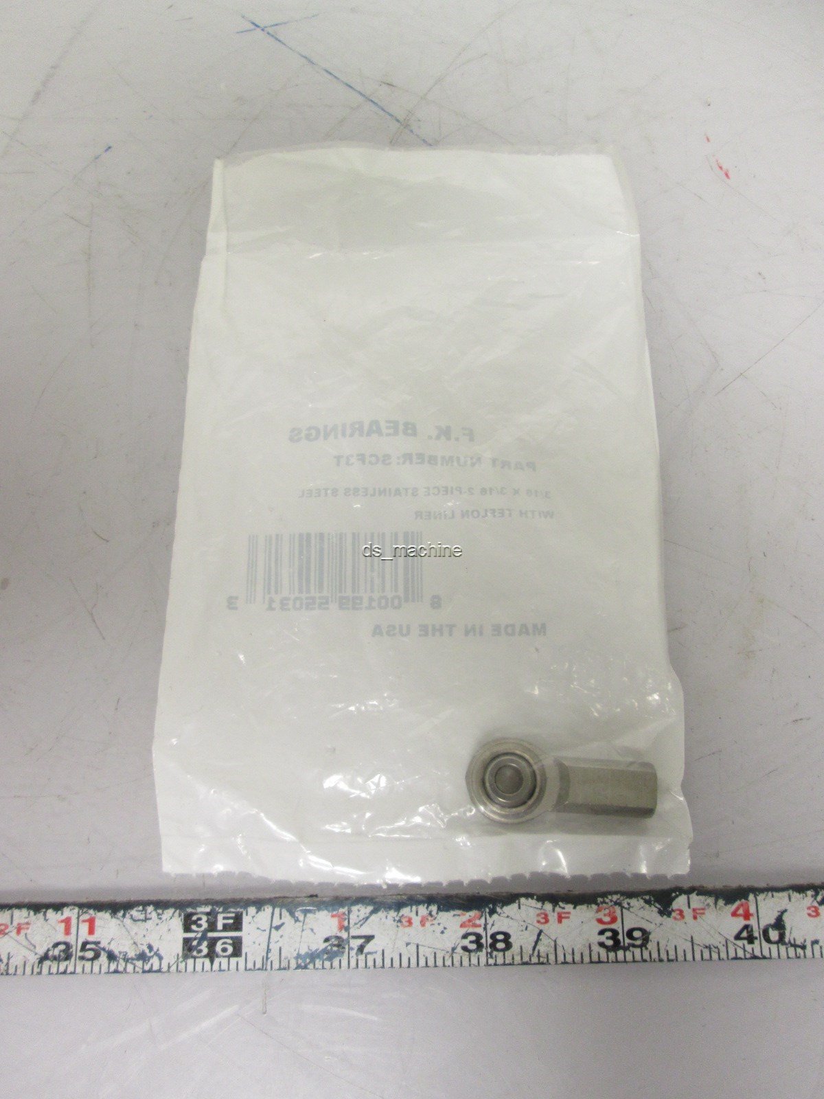 New FK Bearings SCF3T Female HEIM End 3/16" x 3/16" 2 Pice Stainless Steel