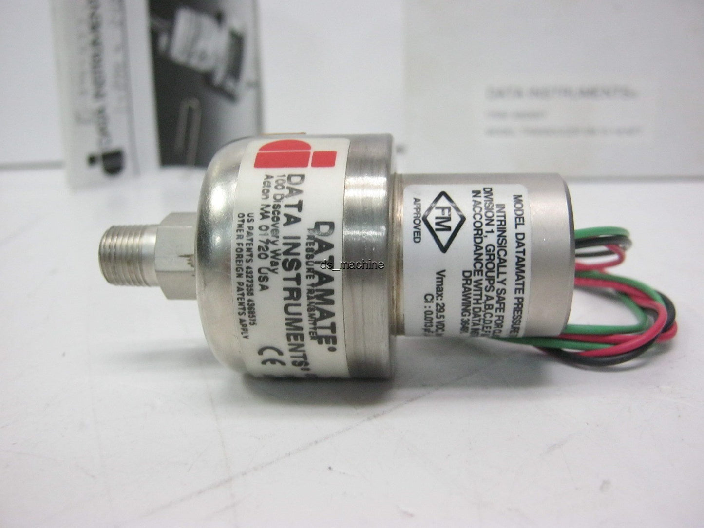 Used Data Instruments Datamate 9303001 Pressure Transmitter 0-15PSI 1/8 NPT