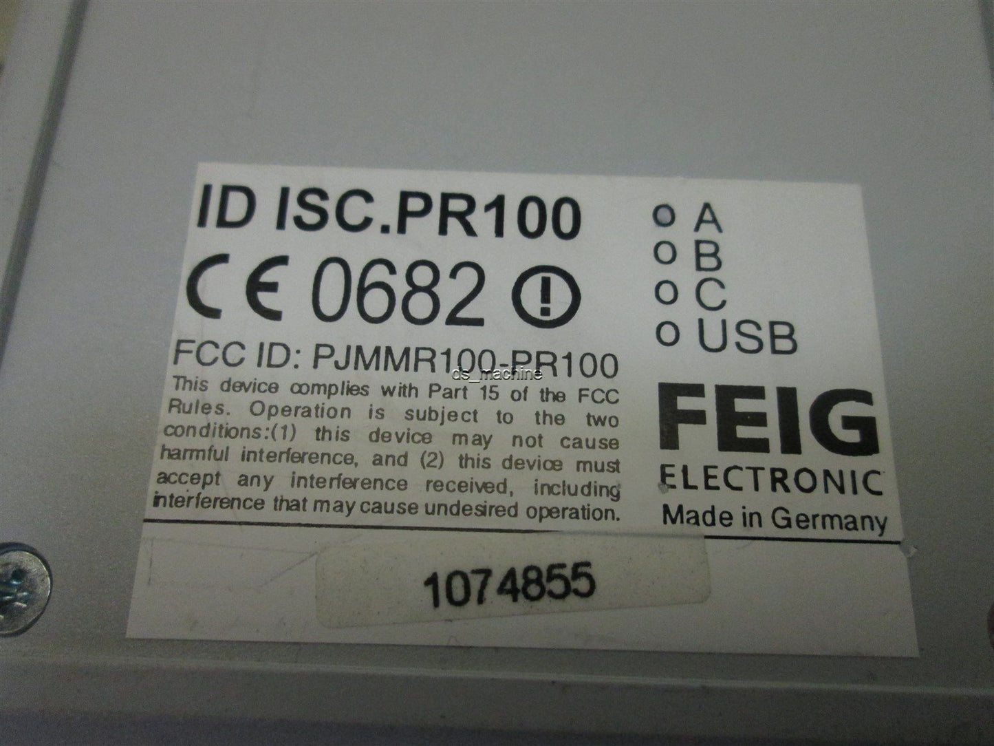 Used FEIG ISC.PR100 RFID Proximity Reader w/Cables