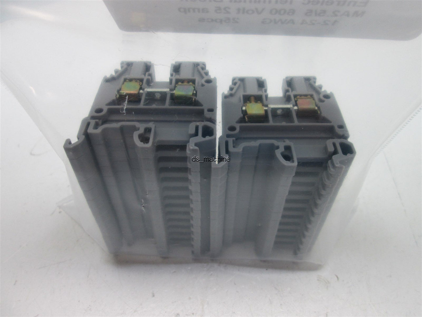 New Lot of 25 Entrelec MA2.5/5 600V 25A 12-24 AWG Terminal Block