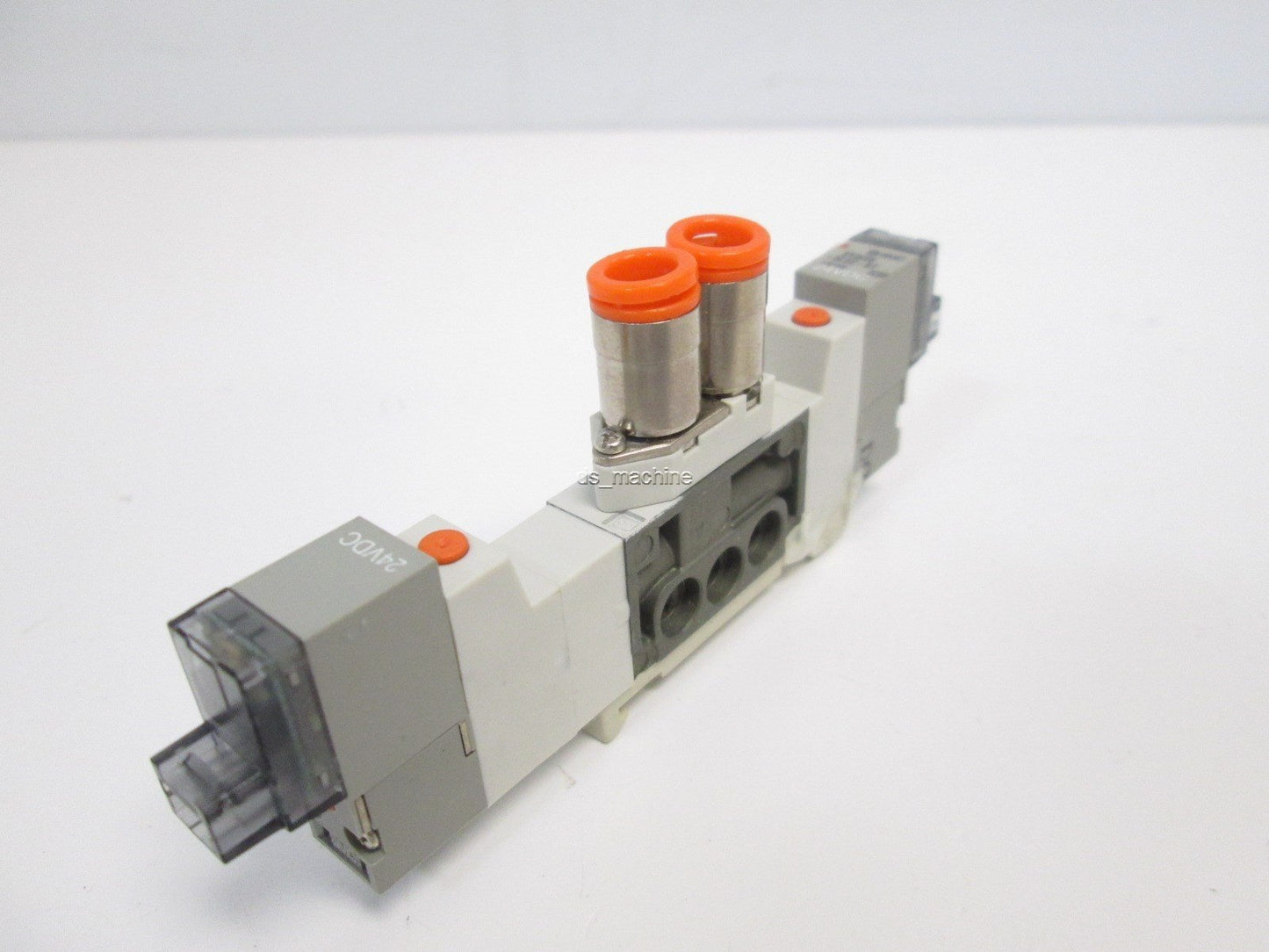 Used SMC SY3460-5LOZ-N7 Solenoid Valve, 5-Port, 3 Pos. Exhaust Center, 24VDC, 1/4"OD