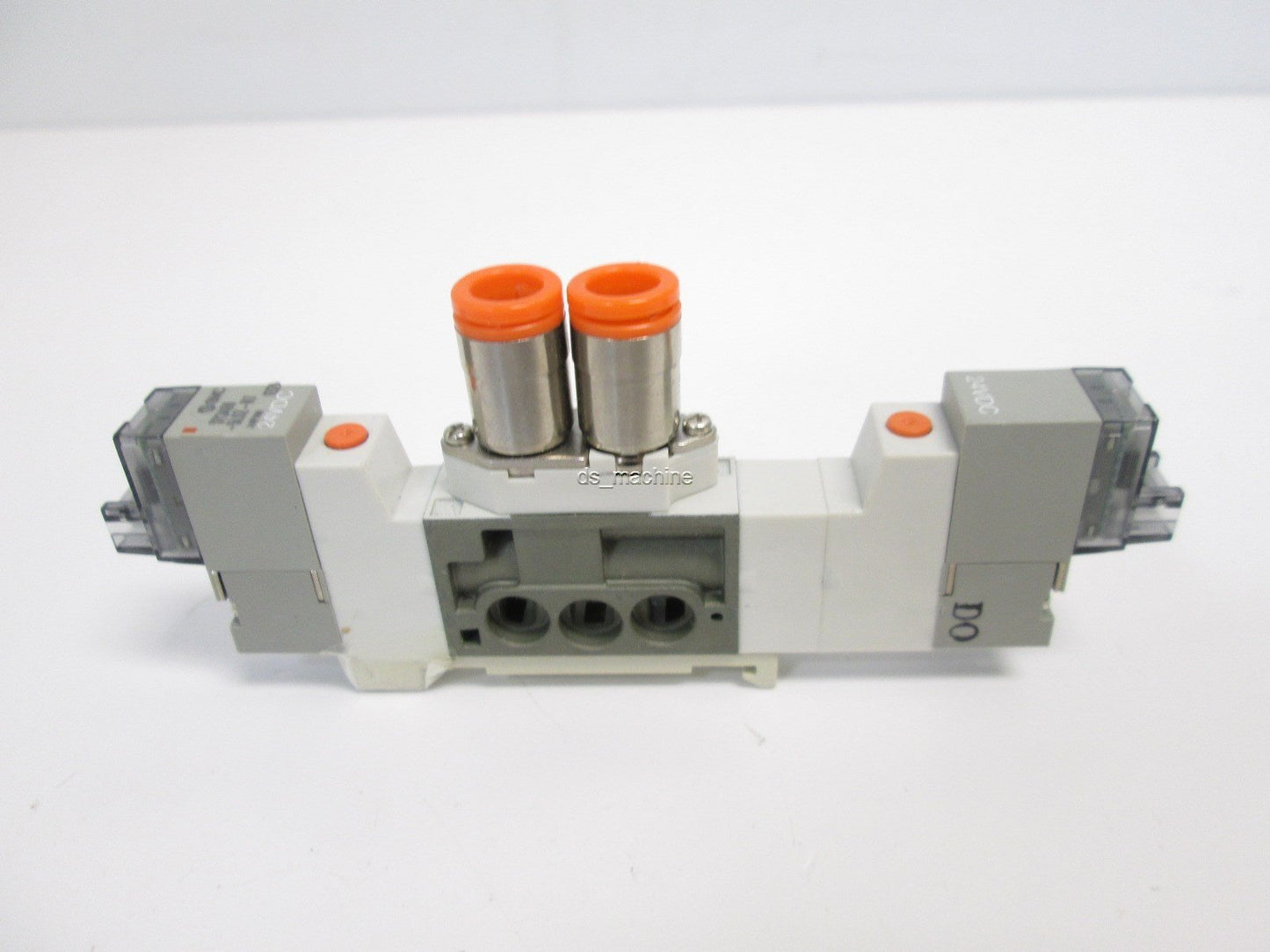 Used SMC SY3460-5LOZ-N7 Solenoid Valve, 5-Port, 3 Pos. Exhaust Center, 24VDC, 1/4"OD