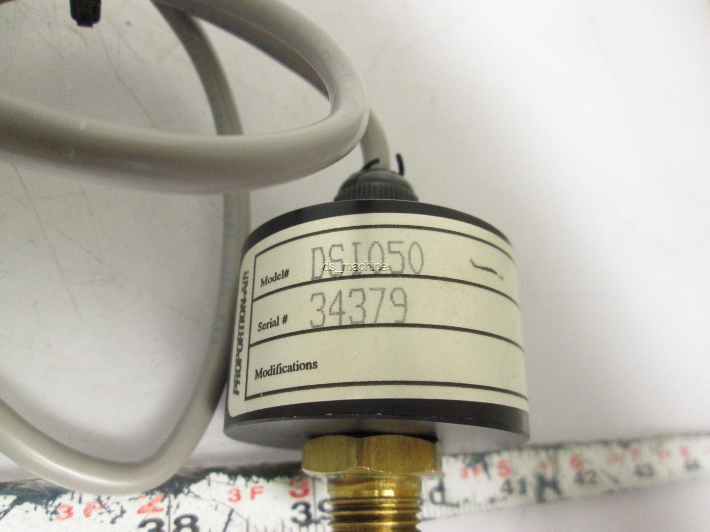 Used Proportion Air DSI050 Pressure Transducer 0-50PSI 15-24VDC 4-20mA