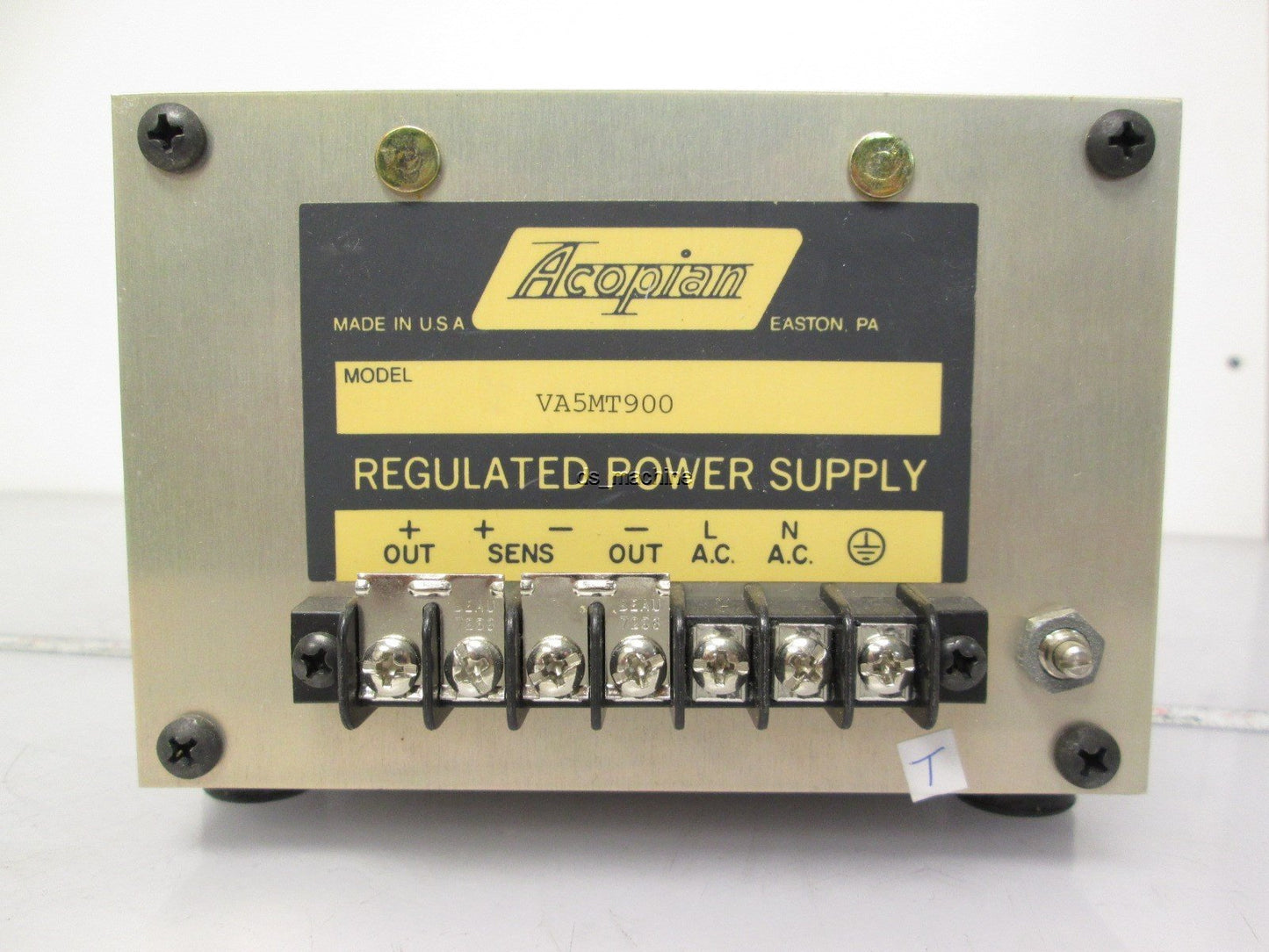 Used Acopian VA5MT900 Regulated Power Supply 105-125VAC to 5VDC @ 5.5-9A