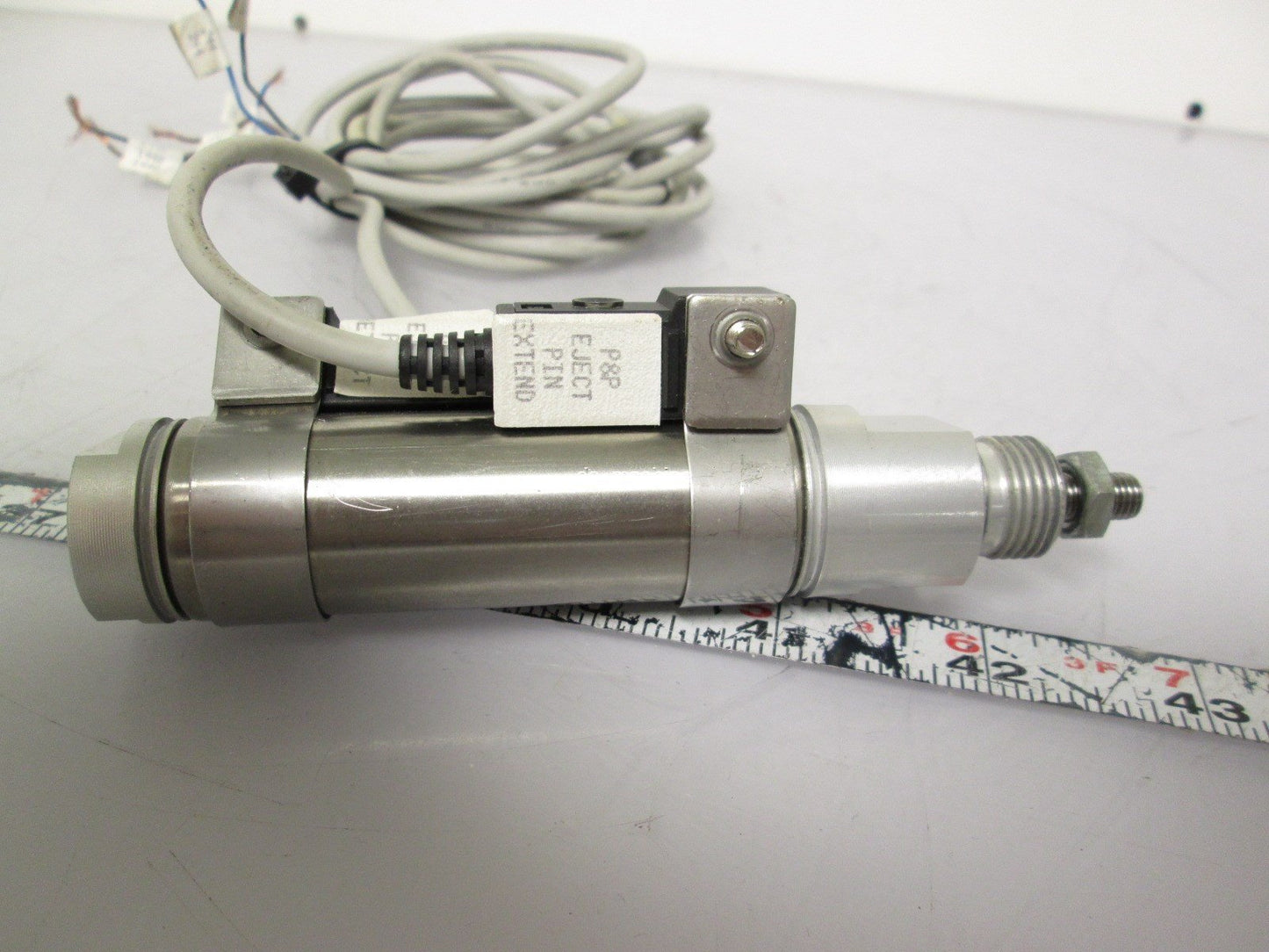 Used SMC NCDMB088-0150C-G5P Round Body Cylinder 7/8" Bore 1.5" Stroke w/Auto Switches