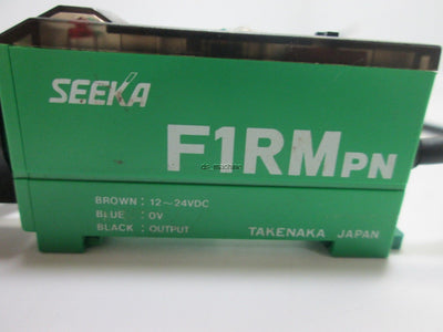 Used Seeka F1RM-PN Fiber Optic Amplifier With FRSV83BC Fiber Optics, 12-24VDC