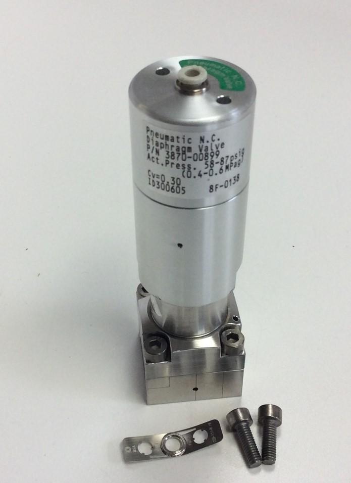 Used Pneumatic N.C. 3870-00899 Diaphragm Air Valve 58-87 Psig 125 Psig Max Pressure