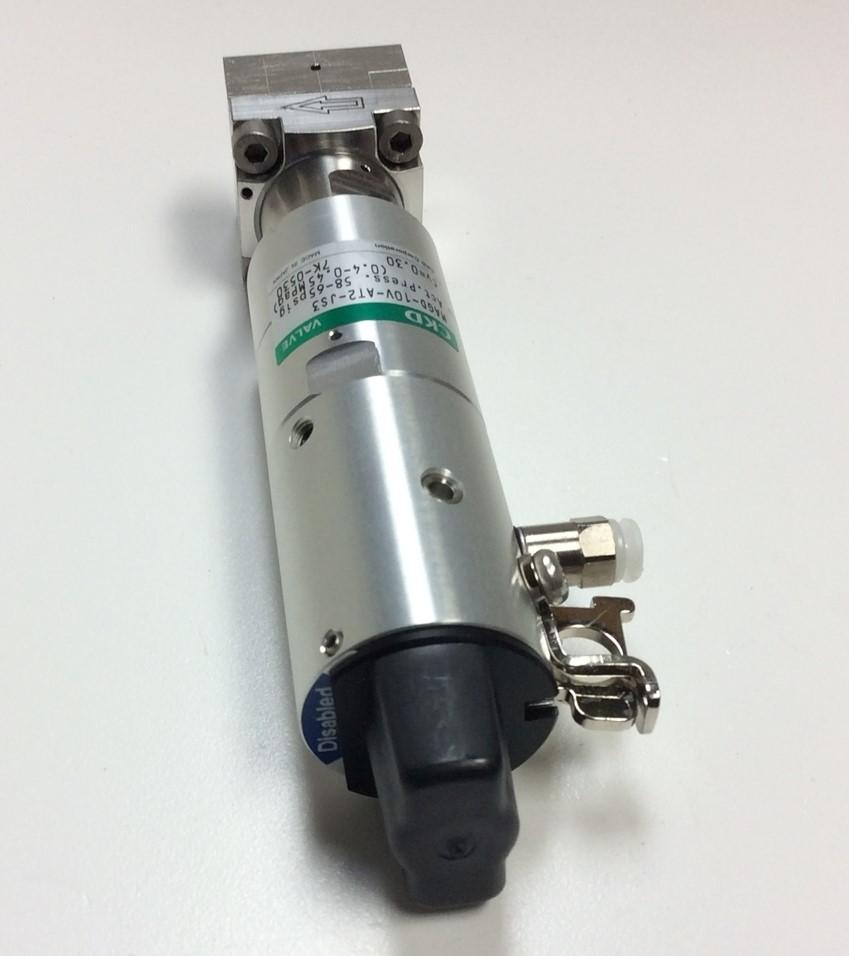 Used CKD MAGD-10V-AT2-JS3 Pneumatic Diaphragm Valve Act. Press. 58-65psig Max 125psig