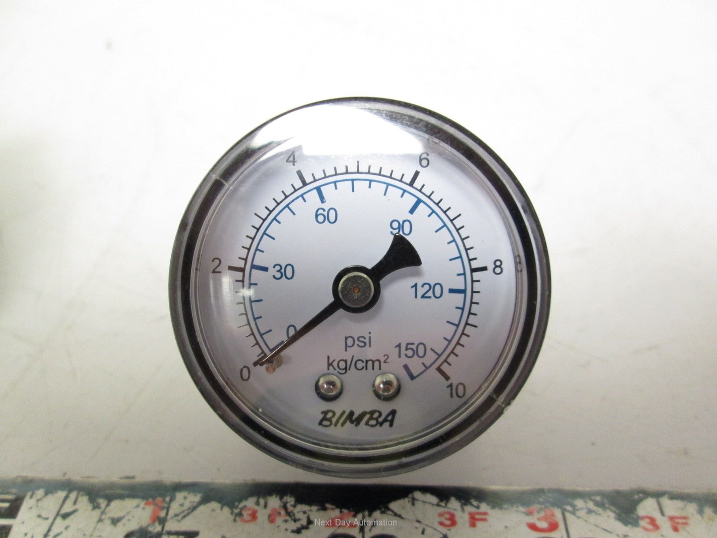 New Bimba Pneumatic Pressure Gauge 0-150PSI 0-10kg/cm2 1/8" NPT