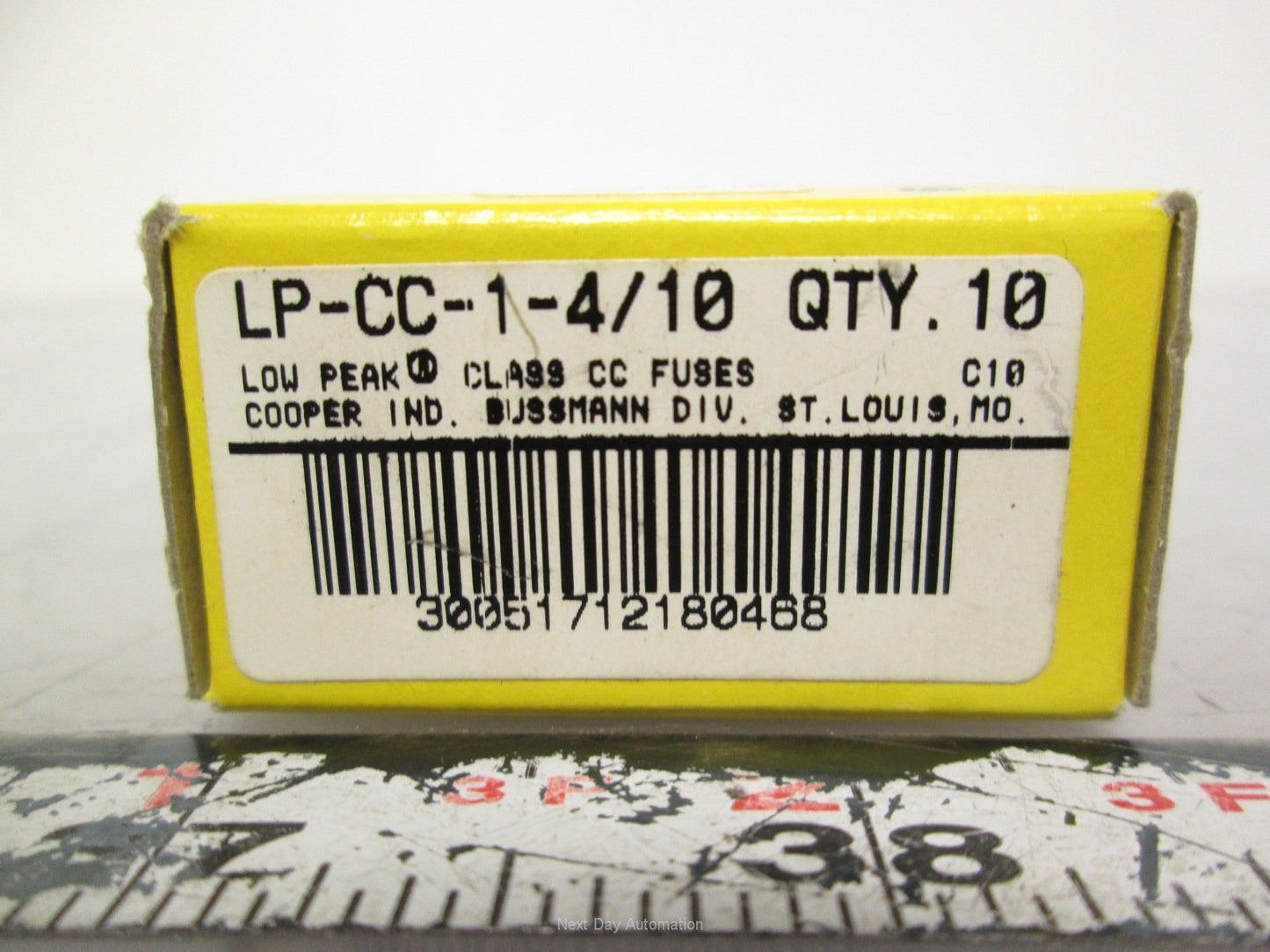 New Box of 10 New Bussmann LP-CC-1-4/10 Low Peak Time Delay Fuses 1.4A 600VAC/300VDC