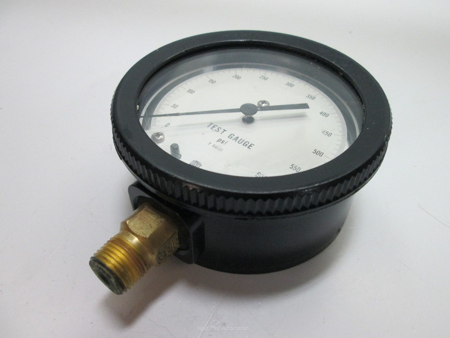 Used USG 2 SUBD 0-600psi Test Gauge Model 1404, 1.2"NPT, 4.5" Diameter Face