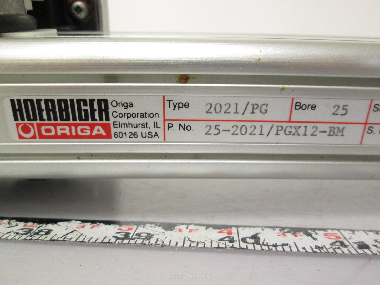 New – Open box Hoerbiger 25-2021/PGX12-BM Rodless Cylinder Slide Table 25mm Bore, 12" Stroke