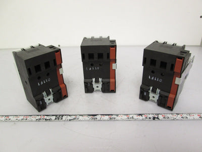 Used Lot of 3 Siemens 3VU1300-1MB00 Manual Motor Starter 0.1-0.16A FLA 600V 3-Pole