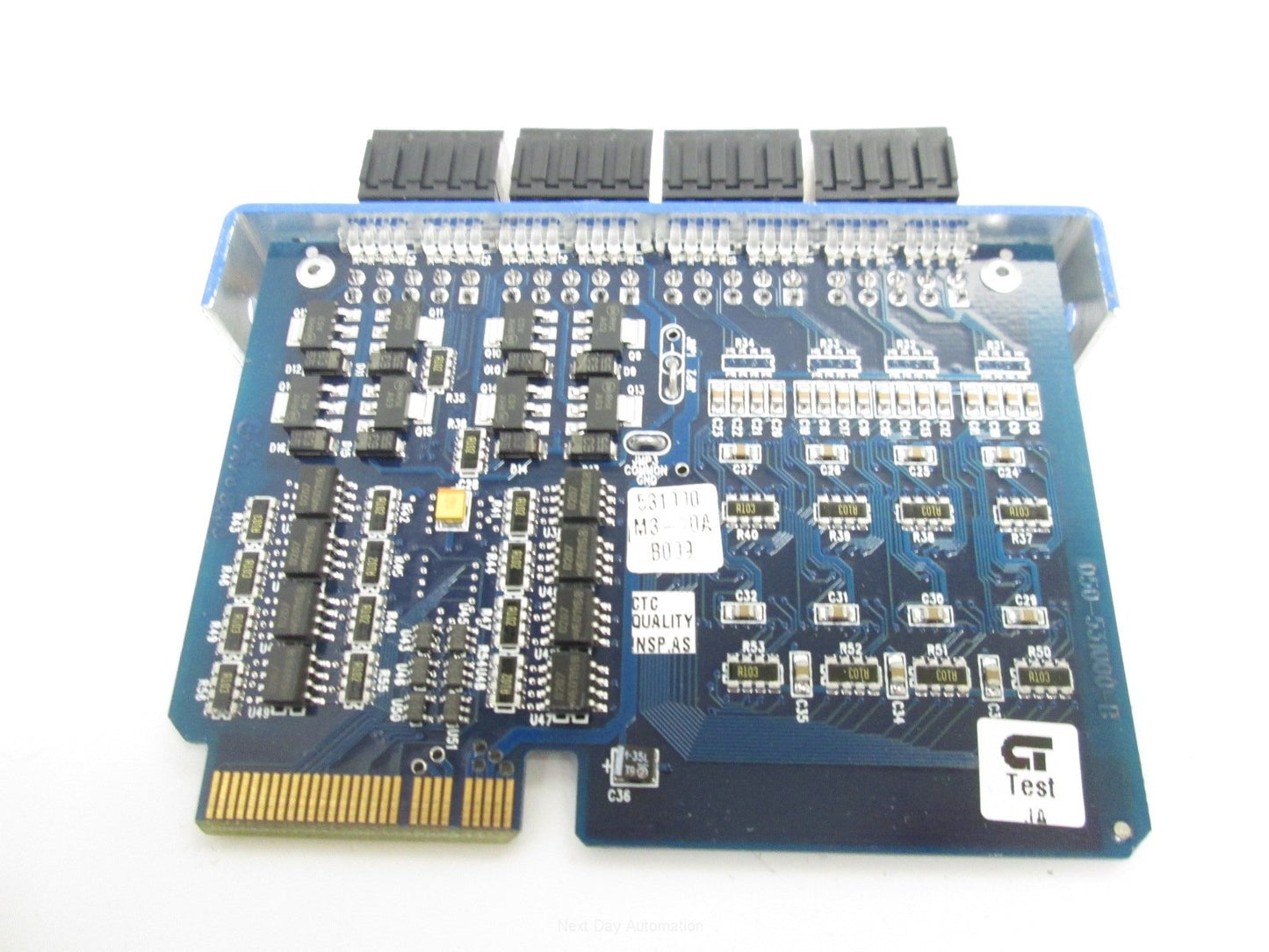 Used Control Technology M3-10A Blue Fusion I/O Module, 16 sinking in/out, NPN