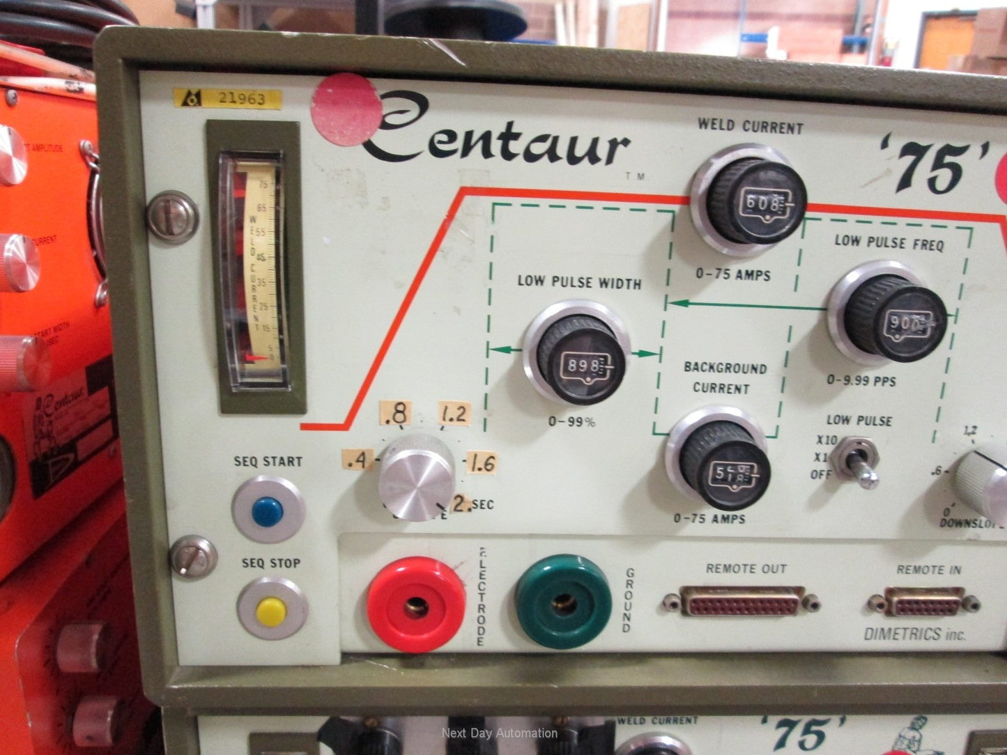 Used Dimetrics Inc 7001 Centaur AC Welding Unit '75' 117VAC 2.4kVAC