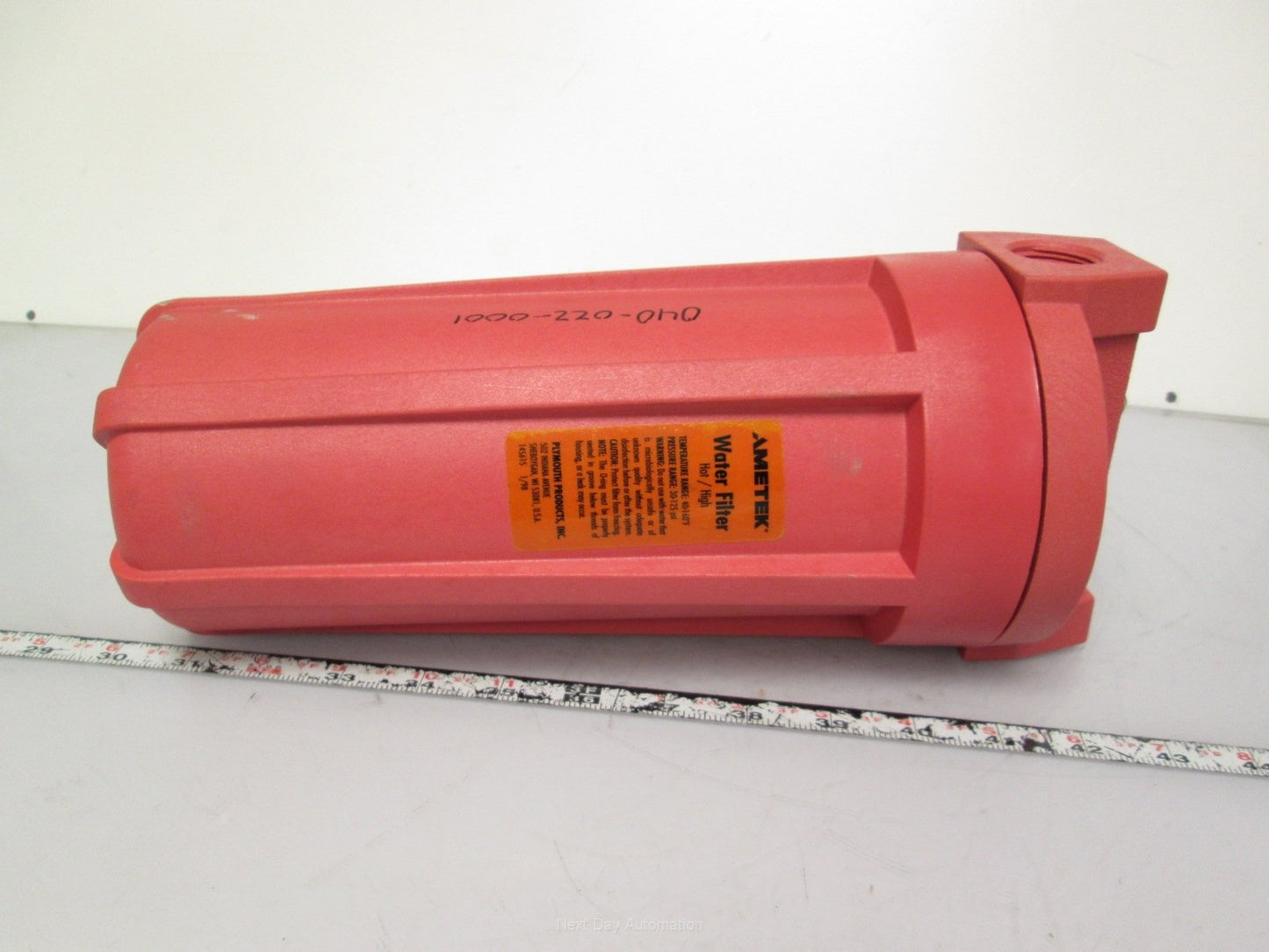 New Ametek 01508-30 Glass-Reinforced Nylon Sump and Cap 3/4" NPT 10" Filters