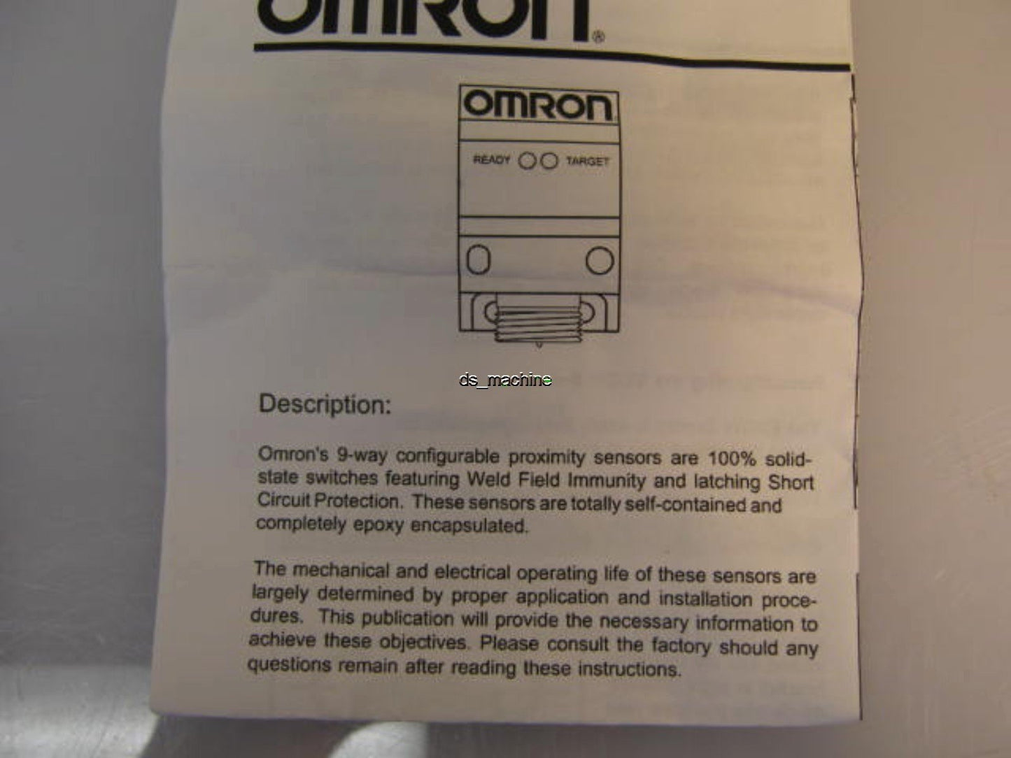 New Omron Proximity Sensor E2QW-N15B1-M1