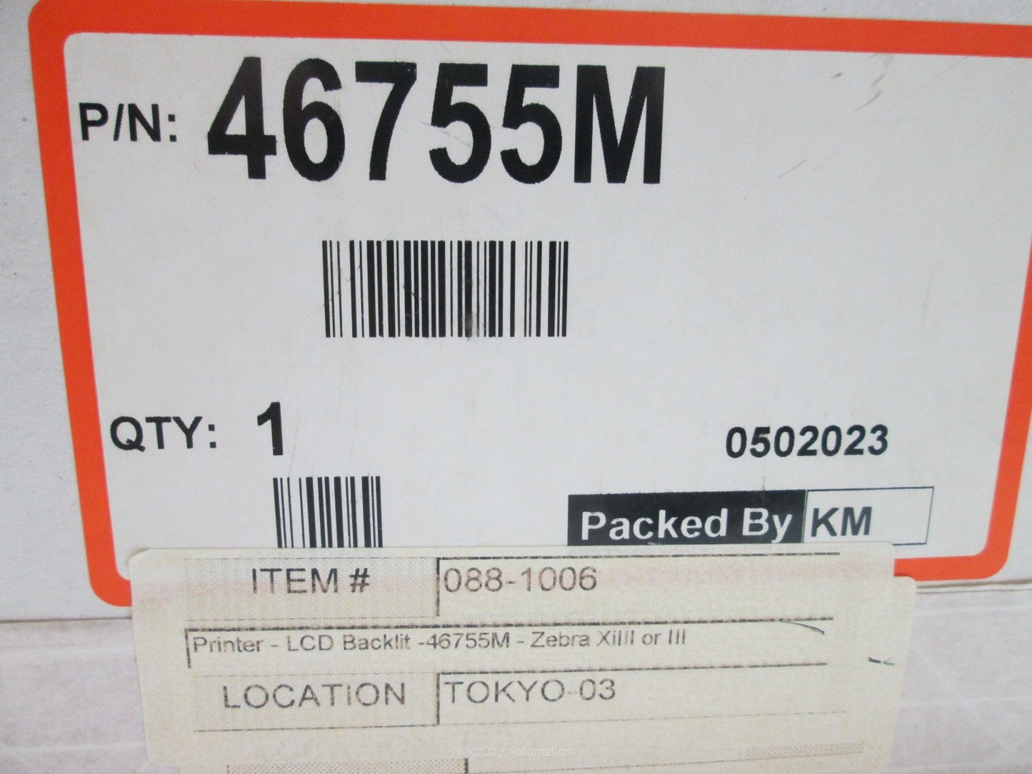 New *New* Zebra 46755M Barcode Printer LCD